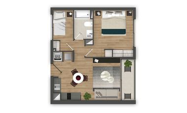 2D2B DEPTO NUEVO CON DOBLE SUITE EN CIUDAD CERRILLOS