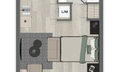 DEPTO STUDIO NUEVO DESDE 25 MT2 A PASOS DE METRO CERRILLO