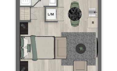 DEPTO STUDIO NUEVO DESDE 25 MT2 A PASOS DE METRO CERRILLO