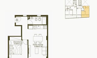 Venta, Departamento, 2 Ambientes, Balcón, Caseros