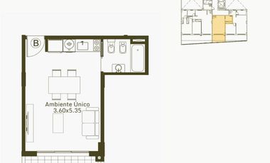 Venta, Departamento, 2 Ambientes, Balcón, Caseros