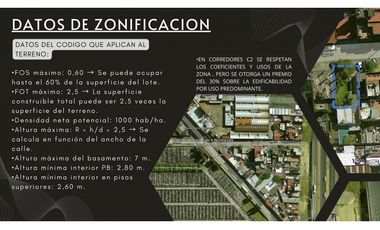 Lote para desarrollo  3 a 4 pisos + basamento RETAZADO