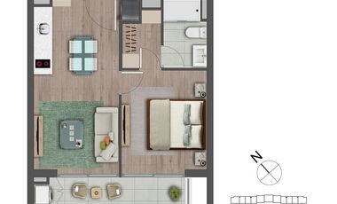 DEPTO NUEVO DE 2 DORMITORIOS IDEALES PARA VIVIR O INVERTIR