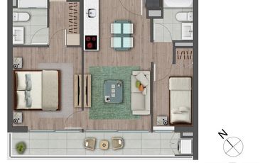 DEPTO NUEVO DE 2 DORMITORIOS IDEALES PARA VIVIR O INVERTIR