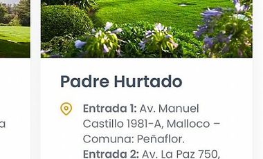 VENDO SEPULTURA EN PARQUE DEL RECUERDO PADRE HURTADO