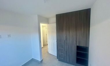 Departamento nuevo en renta Intercity Riscos con alberca, parque canino y persianas.