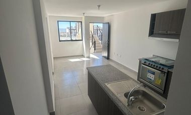 Departamento nuevo en renta Intercity Riscos con alberca, parque canino y persianas.