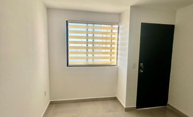 Departamento nuevo en renta Intercity Riscos con alberca, parque canino y persianas.