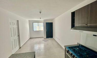 Departamento nuevo en renta Intercity Riscos con alberca, parque canino y persianas.