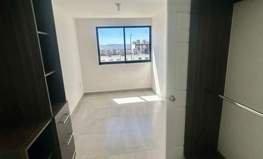 Departamento nuevo en renta Intercity Riscos con alberca, parque canino y persianas.