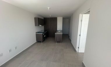 Departamento nuevo en renta Intercity Riscos con alberca, parque canino y persianas.
