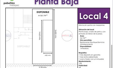 Locales en Renta en La Purísima