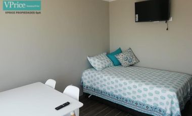 ARRIENDA ACOGEDOR DEPTO. 1 DORM. CON TERRAZA Y VISTA A LA BAHÍA DE CALDERA