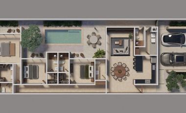 CASA EN VENTA MERIDA, CHOLUL, FINISTERRE 2, A 10 MESES.