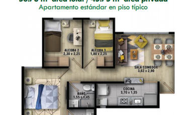 ACSI 1318. Apartamento en Venta Novaterra