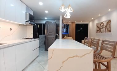 Apartamento moderno para la renta amoblada en Envigado con terraza