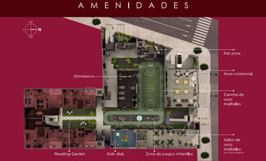 Departamento 2 recamaras 69m2 en San Rafael