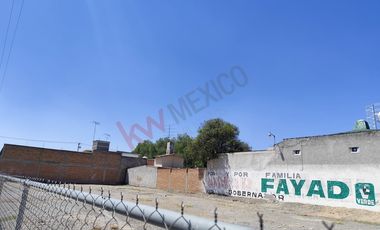Terreno en esquina de 1,000m2 a 2 minutos del Centro de ACTOPAN, HGO. Ideal Franquicias.