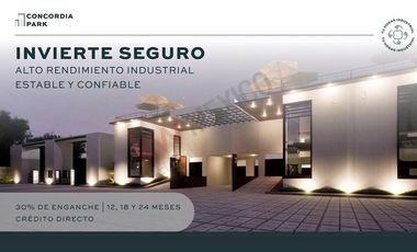 Terreno en preventa de 568 m² dentro del Parque Industrial Concordia Park a solo 900 metros dela Carr. 57 (SLP-Qro) Querétaro, Qro.