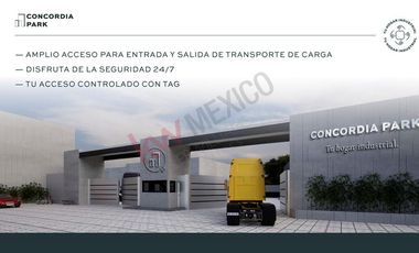 Terreno en preventa de 573.46 m² dentro del Parque Industrial Concordia Park a solo 900 metros dela Carr. 57 (SLP-Qro) Querétaro, Qro.