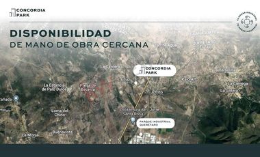 Terreno en preventa de 573.46 m² dentro del Parque Industrial Concordia Park a solo 900 metros dela Carr. 57 (SLP-Qro) Querétaro, Qro.