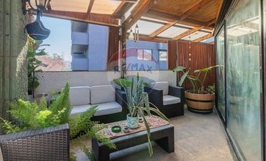 Dpto.83 m2 Totales ideal para jovenes gran terraza