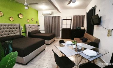 Departamento amueblado en renta atrás de Chedrahui Calle 31