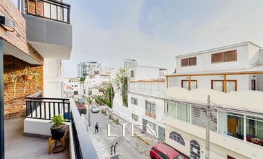 Departamento con Terraza, a pasos de Barranco y Malecón costa Sur