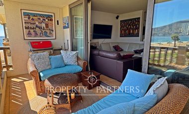 Departamento y piscina temperada frente al mar en Papudo