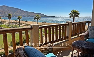 Departamento y piscina temperada frente al mar en Papudo