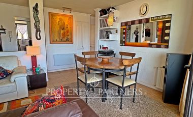 Departamento y piscina temperada frente al mar en Papudo