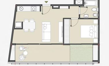Departamento 2 ambientes en Venta | Villa del Parque | Semi piso con Balcón Terraza a Estrenar