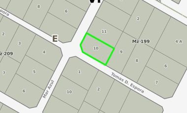 Terreno en venta - 995Mts2 - Mar Azul