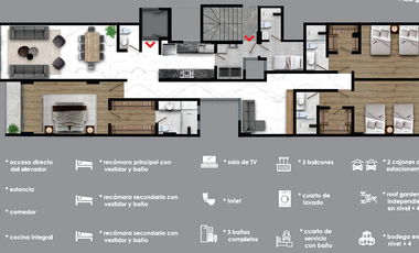 Preventa de departamentos en Lomas de Tecamachalco, Fuente de Juventud