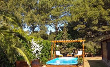 Cabaña Las Lomas Miramar con pileta