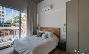 Excelente Loft amoblado con cochera en alquiler tradicional. Distrito Quartier, Retiro.