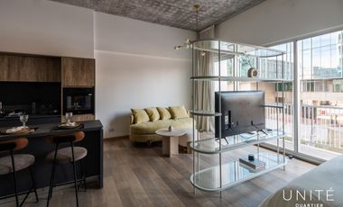 Excelente Loft amoblado con cochera en alquiler tradicional. Distrito Quartier, Retiro.