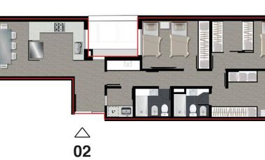 Departamento de dos dormitorios