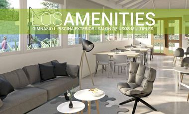 Departamento con parrilla propia y piscina en complejo cerrado