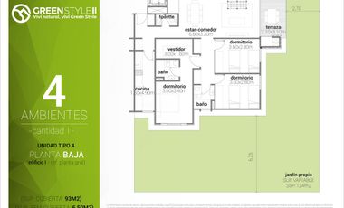 Departamento con parrilla propia y piscina en complejo cerrado