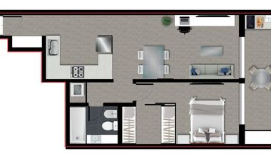 Departamento de dos dormitorios