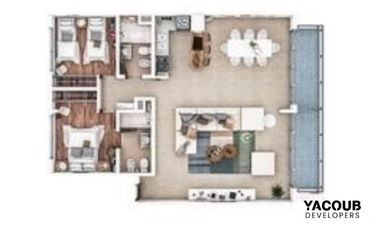 Departamento en venta - 1 Dormitorio  1 Baño - 65 mts2 - La Plata