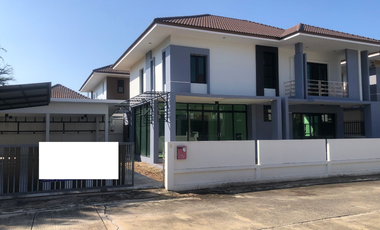 Single house for sale DeeProm Ville Nakhon Sawan project, newly renovated, 2-story detached house, community location. Next to Phahonyothin Road (High