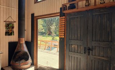 Venta terreno con casa, camino al Volcán Pucón