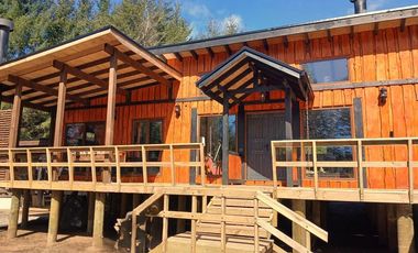 Venta terreno con casa, camino al Volcán Pucón