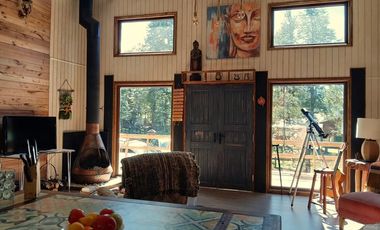 Venta terreno con casa, camino al Volcán Pucón