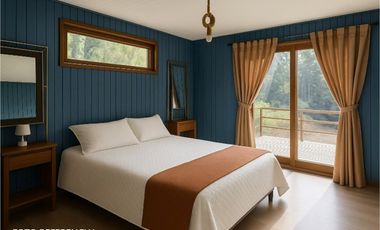 Venta terreno con casa, camino al Volcán Pucón