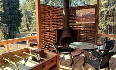 Venta terreno con casa, camino al Volcán Pucón