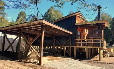 Venta terreno con casa, camino al Volcán Pucón