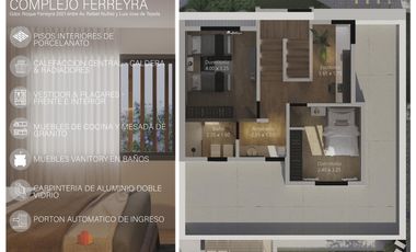 DÚPLEX DE CATEGORIA CON DORMITORIO EN PLANTA BAJA EN VENTA